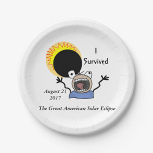 Assiettes En Carton Édition de survie de l'éclipse 2017 solaire