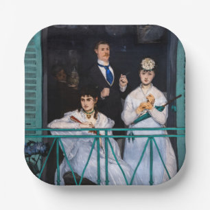 Assiettes En Carton Edouard Manet - Balcon / Le Balcon