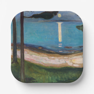 Assiettes En Carton Edvard Munch - Lune
