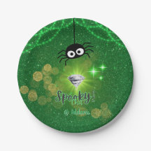 Éffrayant Chic Halloween Plaque papier de partie