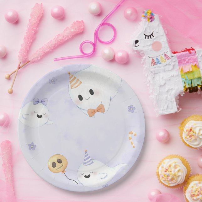 Assiettes En Carton Éffrayante Halloween mignonne Fête d'anniversaire  (Fête)