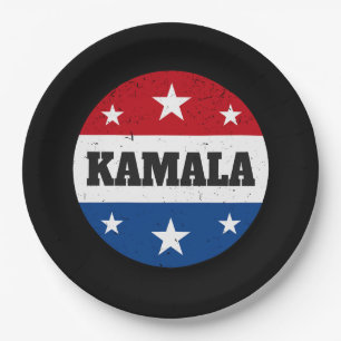 Assiettes En Carton Élection de Kamala Harris 2024 V