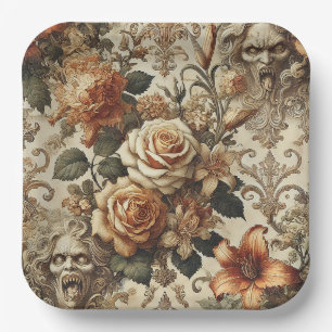 Assiettes En Carton Élégance Grotesque – Gothique Victorien