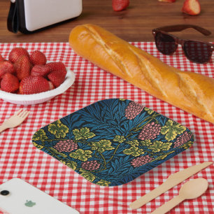 Assiettes En Carton Élégance intemporelle : William Morris Vine Motif