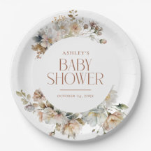 Elégant Boho Vintage Baby shower botanique floral