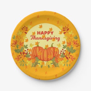 Assiettes En Carton Élégant moderne Thanksgiving populaire