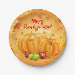 Assiettes En Carton Élégant moderne Thanksgiving populaire