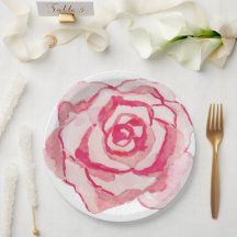 Élégant Rose d'aquarelle rose