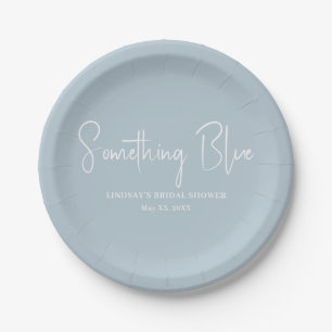 Assiettes En Carton Élégante Baby Shower Bleu Clair