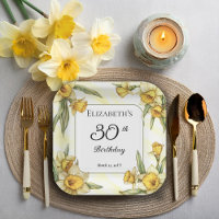 Élégante jonquille jaune 30e anniversaire floral