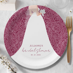 Assiettes En Carton Élégante mariée sur la Fête des mariées de cannebe