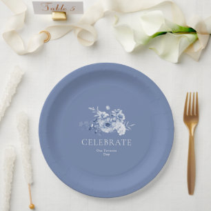 Assiettes En Carton Élégante plaque de mariage - CÉLÉBRER