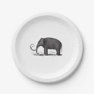 Assiettes En Carton Éléphant préhistorique de mammouth laineux