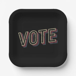 Assiettes En Carton Élisez un président pro-choix Élection féministe