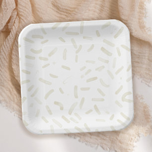 Assiettes En Carton Elle a été récupérée Fête des mariées de vanille
