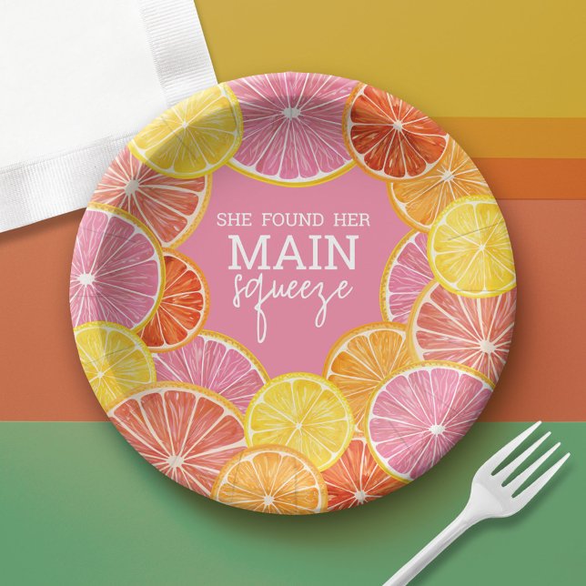 Assiettes En Carton Elle A Trouvé Sa Fête des mariées De Squeeze (Custom Paper Plate)