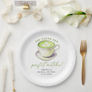 Assiettes En Carton Elle a trouvé sa parfaite douche nuptiale matcha