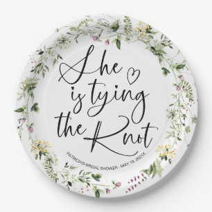 Assiettes En Carton Elle Noue Les Fils Réception De Mariage