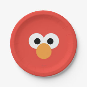 Assiettes En Carton Elmo Big Face