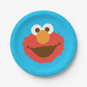 Assiettes En Carton Elmo Face