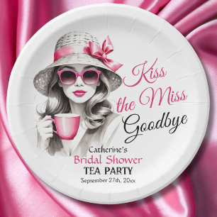 Assiettes En Carton Embrasser la demoiselle d'adieu : Thé Party pour l