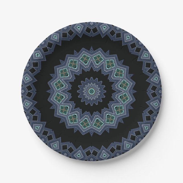 Assiettes En Carton Embroidered beads (Devant)