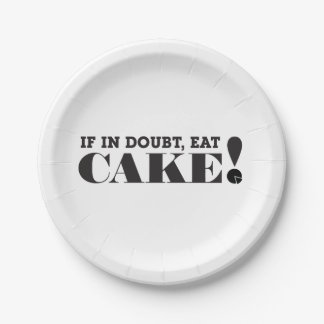 ASSIETTES EN CARTON EN CAS DE DOUTE, MANGEZ LE GÂTEAU ! -