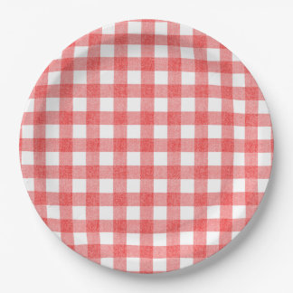 Assiettes En Carton En vichy simple de pastèque