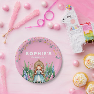 Assiettes En Carton Enchanted Woodland Fairy Princess Anniversaire