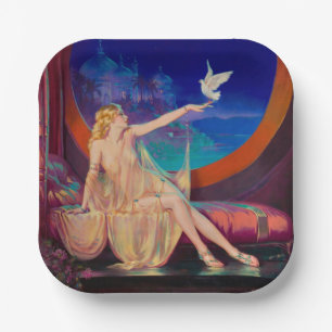 Assiettes En Carton Enchantement Princesse Haseki Sultans Arabes 1925