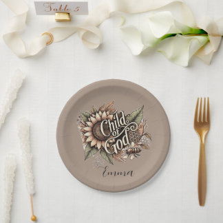 Assiettes En Carton Enfant de Dieu