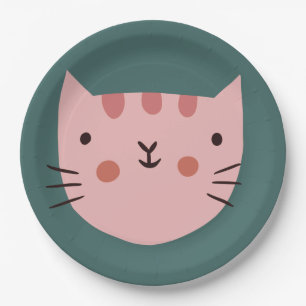 Assiettes En Carton Enfants d'anniversaire de chats