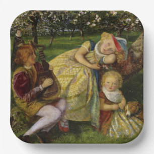 Assiettes En Carton Enfants dans le verger du roi