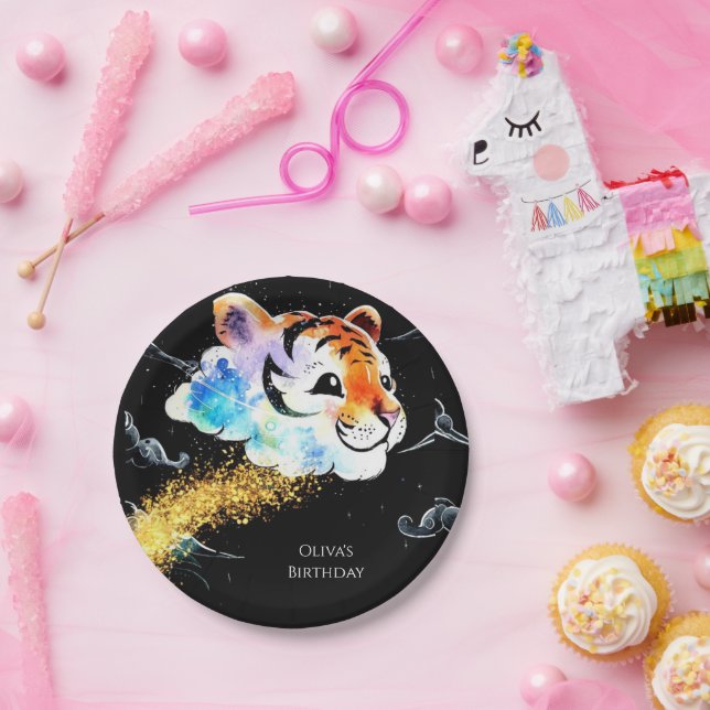 Assiettes En Carton Enfants Fun Tiger Anniversaire (Fête)