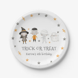 Assiettes En Carton Enfants Halloween Trick ou traitement Anniversaire