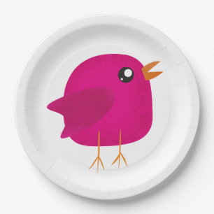 Assiettes En Carton Enfants mignonette birdy
