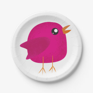 Assiettes En Carton Enfants mignonette birdy