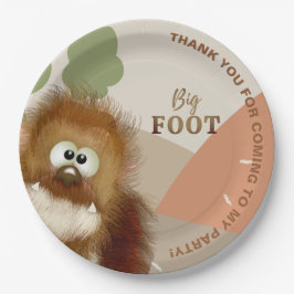 Assiettes En Carton Enfants Nature Big Foot / Sasquatatard Anniversair