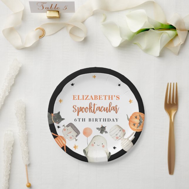 Assiettes En Carton Enfants Spotacular Halloween Anniversaire Papier d (Mariage)