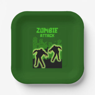 Assiettes En Carton Enfants Zombie Apocalypse