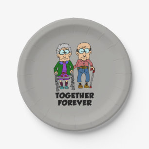 Assiettes En Carton Ensemble pour toujours Anniversaire de couple vieu
