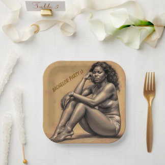 ASSIETTES EN CARTON ENTERREMENT DE GARÇON