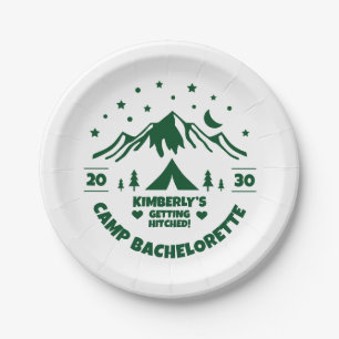 Assiettes En Carton Enterrement de vie de jeune fille Camping