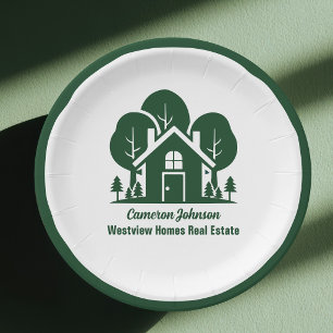 Assiettes En Carton Entreprise Immobilière Personnalisée Forest Open H