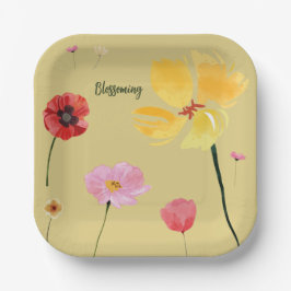 Assiettes En Carton Épanouissement