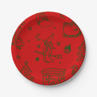épiphanie noël sorcière befana rouge