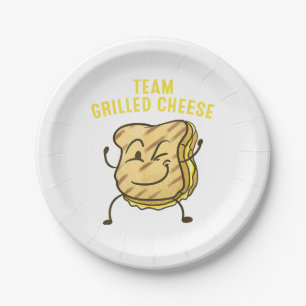 Assiettes En Carton Équipe cool Fromage Grillé Cadeau Drôle Squad Toas