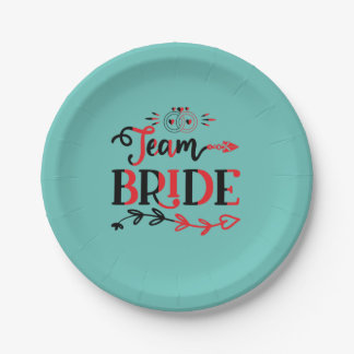 Assiettes En Carton Équipe de cadeaux de mariage Mariée