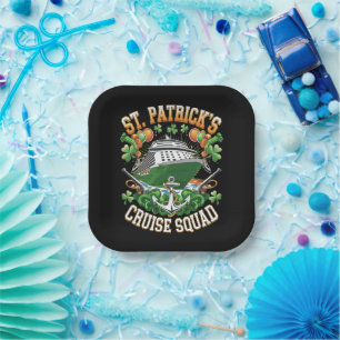 Assiettes En Carton Équipe de croisière de la Saint-Patrick 2025 tenue