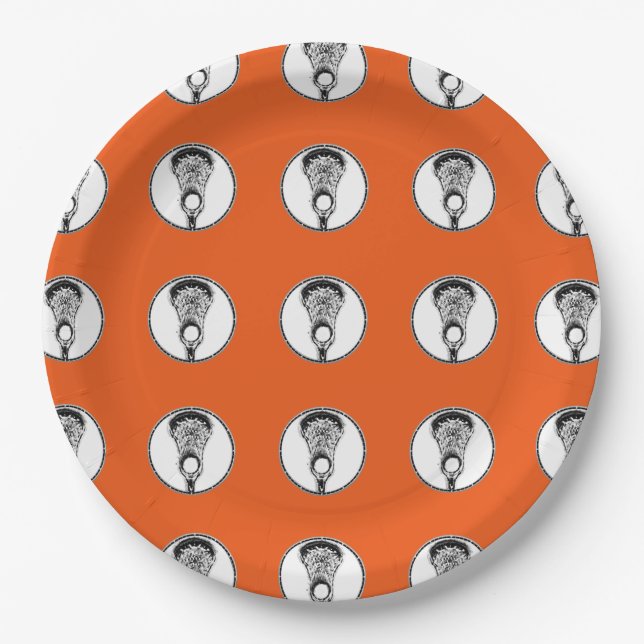 Assiettes En Carton Équipe de crosse (Devant)